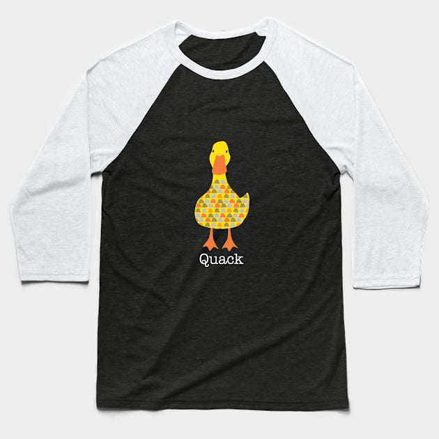 Quack Baseball T-Shirt by tfinn